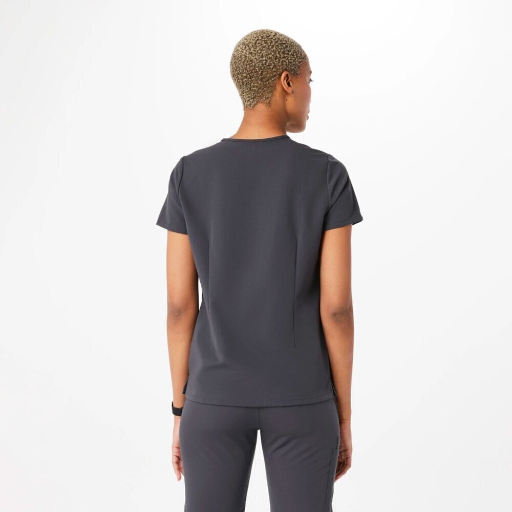 FIGS Women's Casma Three-Pocket Scrub Top in Technical Blue PO 2444, size XS - Picture 3 of 8